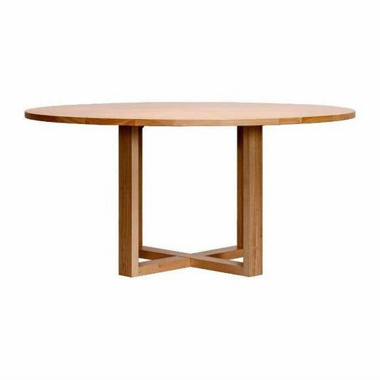 Kipling Messmate Timber Round Dining Table in Natural 160cm - Chocolate Wood