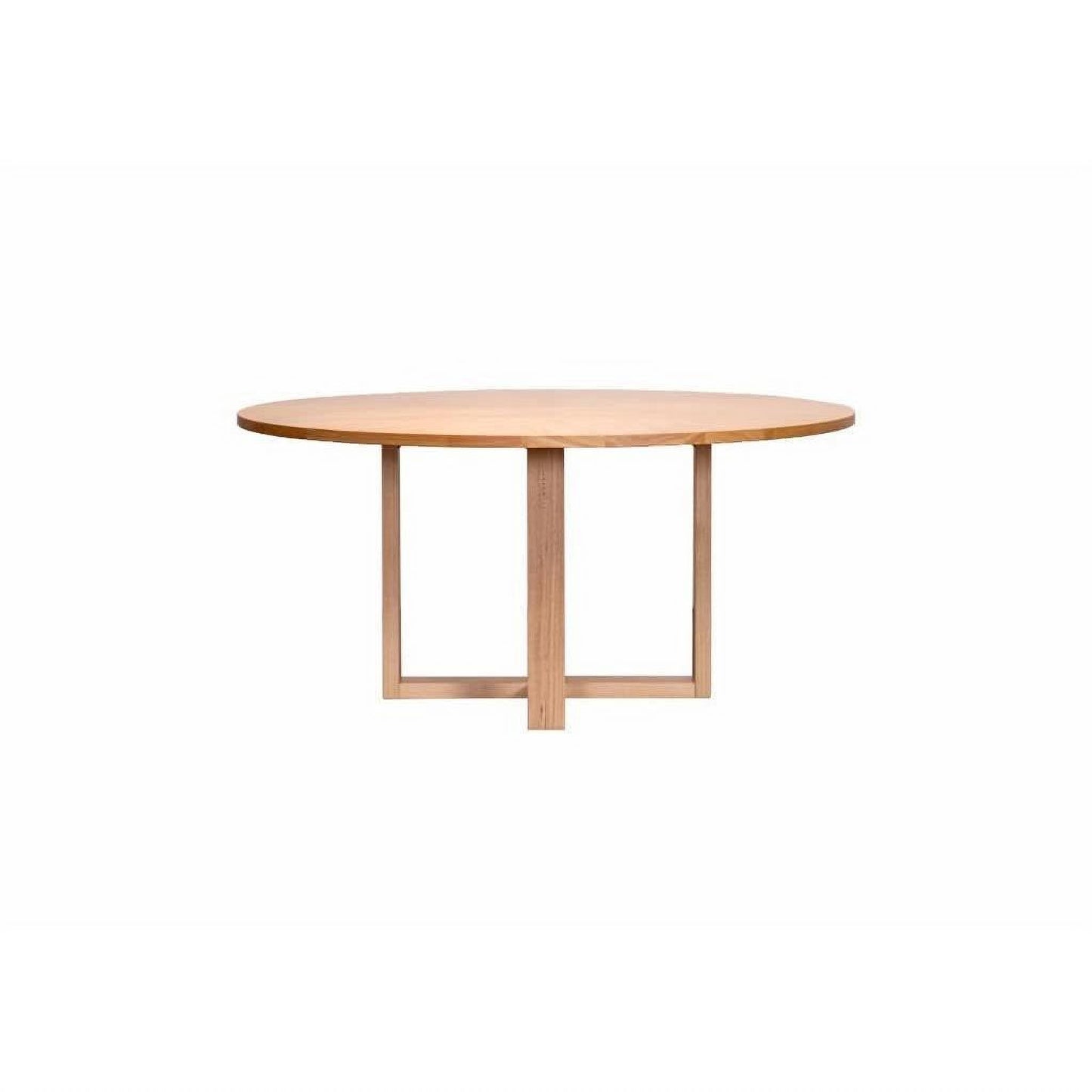 Kipling Messmate Timber Round Dining Table in Natural 160cm - Chocolate Wood