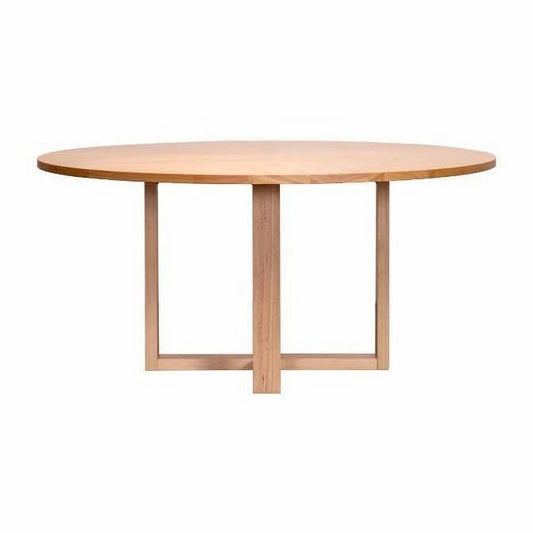 Kipling Messmate Timber Round Dining Table in Natural 160cm - Chocolate Wood