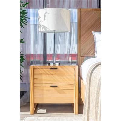 KIPLING MESSMATE TIMBER BEDSIDE TABLE NATURAL - MyChocolateWood