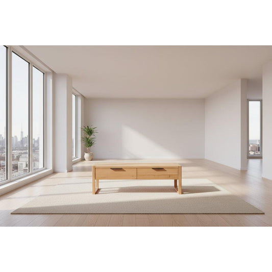KIPLING MESSMATE TIMBER COFFEE TABLE NATURAL - MyChocolateWood