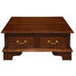 KLEVERSON SOLID MAHOGANY 4 DRAWERS RECTANGULAR COFFEE TABLE IN MAHOGANY - MyChocolateWood
