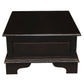 KLEVERSON SOLID MAHOGANY RECTANGULAR COFFEE TABLE 4 DRAWERS IN CHOCOLATE - MyChocolateWood