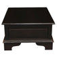 Kleverson Solid Mahogany 4-Drawer Rectangular Coffee Table in Chocolate - Chocolate Wood
