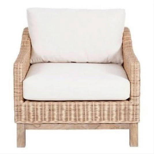 KOREEN 1 SEATER HAMPTONS RATTAN ARMCHAIR
