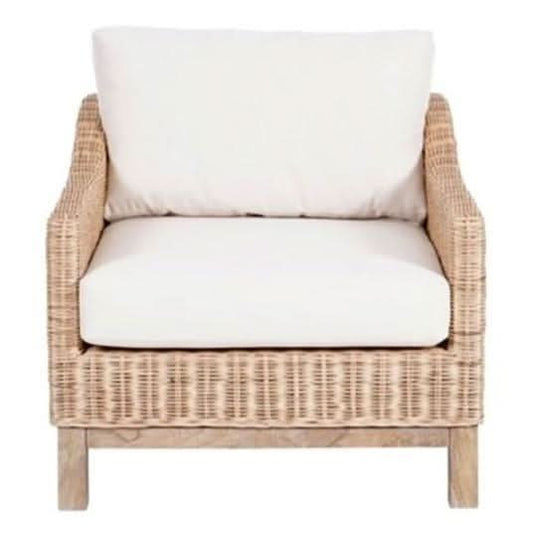 KOREEN 1 SEATER HAMPTONS RATTAN ARMCHAIR - MyChocolateWood