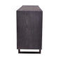 KUMBRIA OAK & RATTAN SANDBLAST SIDEBOARD/BUFFET  BLACK & NATURAL - MyChocolateWood