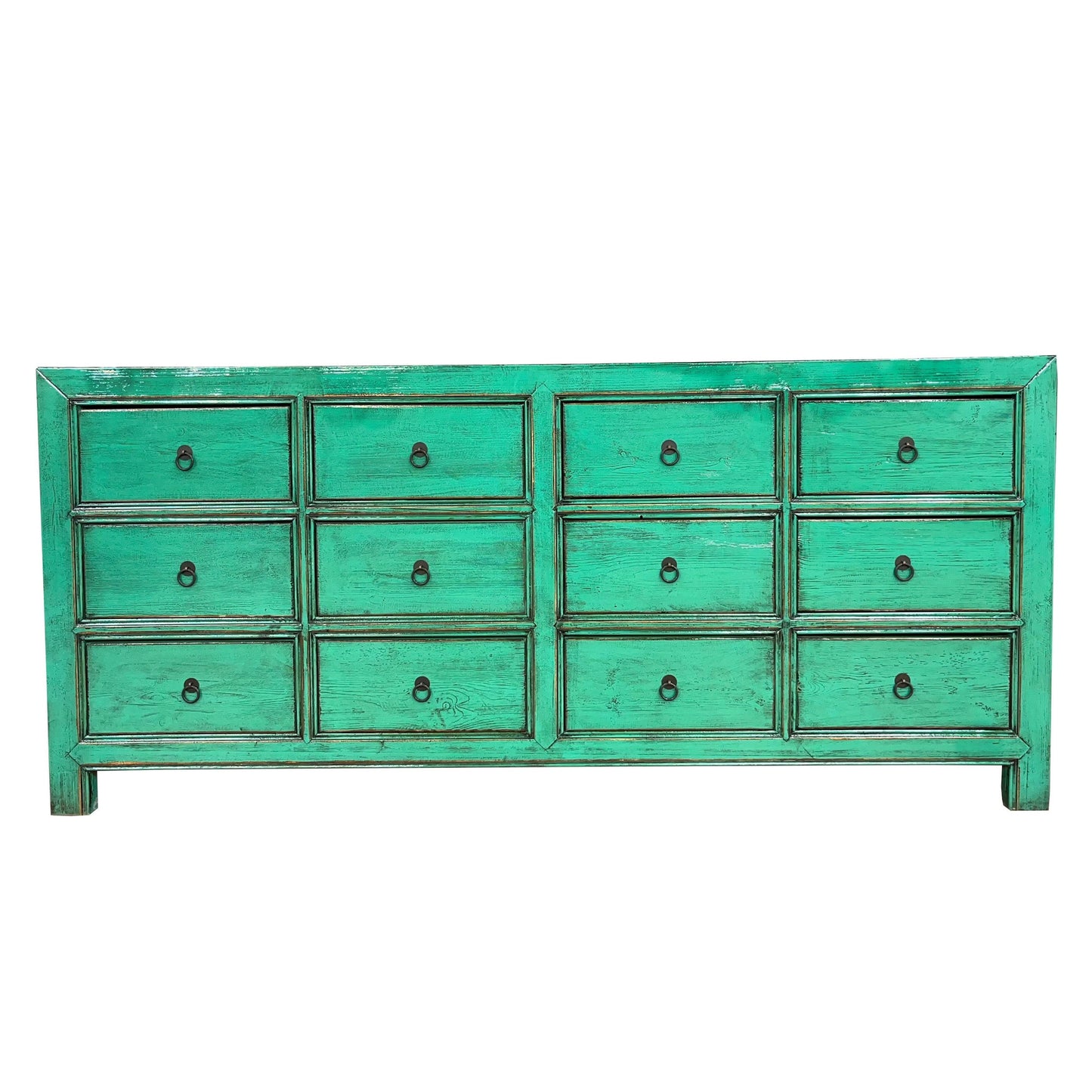 KUNSHAN NGH001 CHINESE ANTIQUE SIDEBOARD BUFFET 12 DRAWERS