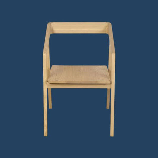 KYOTO SOLID OAK ARMCHAIR IN NATURAL SET OF 2 - MyChocolateWood