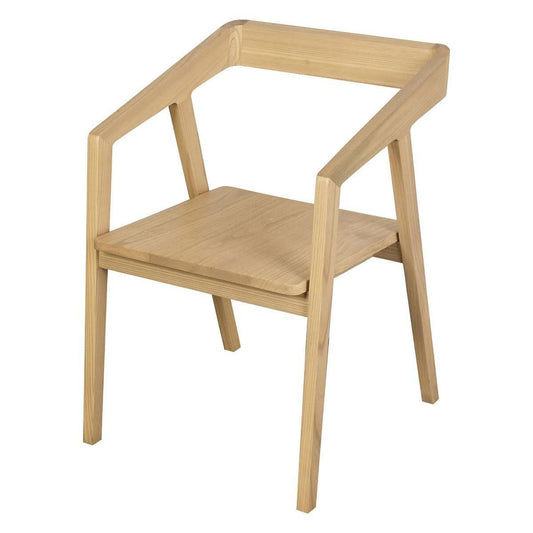 KYOTO SOLID OAK ARMCHAIR IN NATURAL SET OF 2