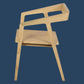 KYOTO SOLID OAK ARMCHAIR IN NATURAL SET OF 2 - MyChocolateWood