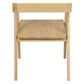 KYOTO SOLID OAK ARMCHAIR IN NATURAL SET OF 2 - MyChocolateWood
