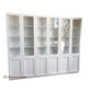 LAGONIA HAMPTONS STYLE 3 PIECE BOOKCASE IN WHITE PAINTED MDF - MADE TO ORDER - MyChocolateWood