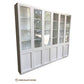 LAGONIA HAMPTONS STYLE 3 PIECE BOOKCASE IN WHITE PAINTED MDF - MADE TO ORDER - MyChocolateWood