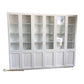 LAGONIA HAMPTONS STYLE 3 PIECE BOOKCASE IN WHITE PAINTED MDF - MADE TO ORDER - MyChocolateWood