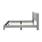 LAING FABRIC QUEEN BED BASE IN MID GREY - MyChocolateWood