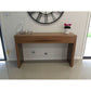LANNA 2-DRAWER CONSOLE/HALL TABLE - SOLID SPOTTED GUM HARDWOOD TIMBER - MyChocolateWood