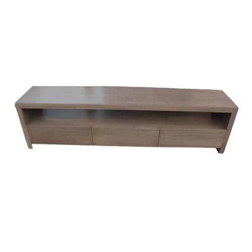 LANNA LOWLINE 3 DRAWER TV/ENTERTAINMENT UNIT IN TASSIE OAK - MyChocolateWood