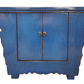 LANYIN HF2308-177 CHINESE ANTIQUE RECYCLED  PINE TIMBER CABINET/CUPBOARD CLASSIC BLUE - MyChocolateWood