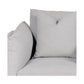 LARK SLIPCOVER CHAIR HAMPTONS STYLE SWIVEL ARMCHAIR IN DEXTER BEACHGLASS COLOUR - MyChocolateWood