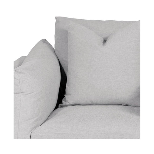 LARK SLIPCOVER CHAIR HAMPTONS STYLE SWIVEL ARMCHAIR IN DEXTER BEACHGLASS COLOUR - MyChocolateWood