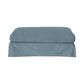 LARK SLIPCOVER OTTOMAN HAMPTONS STYLE IN DEXTER DENIM FABRIC - MyChocolateWood