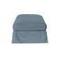 LARK SLIPCOVER OTTOMAN HAMPTONS STYLE IN DEXTER DENIM FABRIC - MyChocolateWood