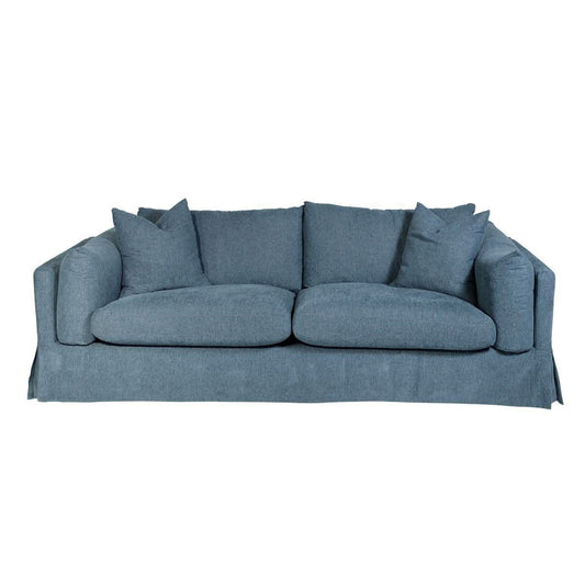 LARK SLIPCOVER SOFA HAMPTONS STYLE IN DEXTER DENIM COLOUR