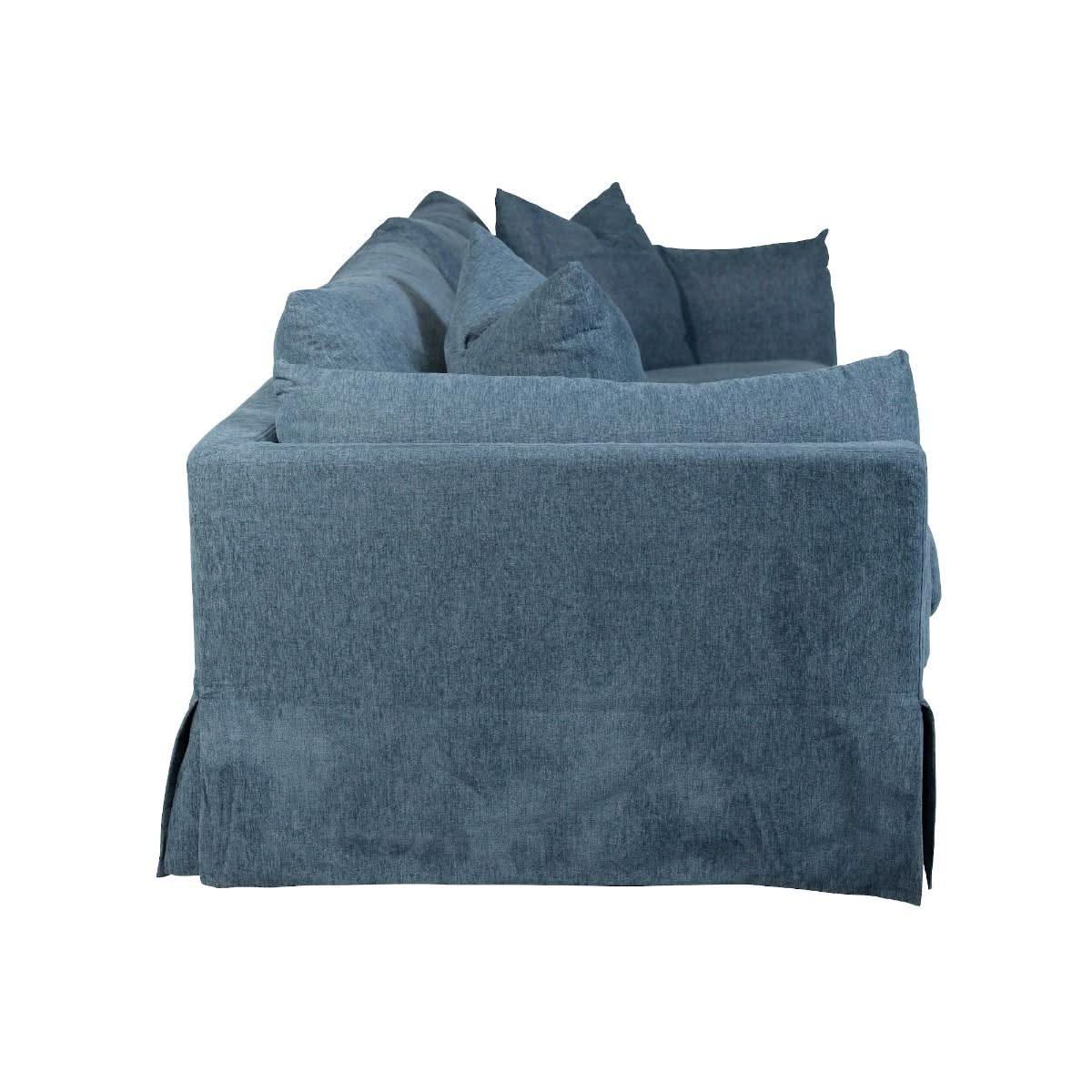 LARK SLIPCOVER SOFA HAMPTONS STYLE IN DEXTER DENIM COLOUR - MyChocolateWood
