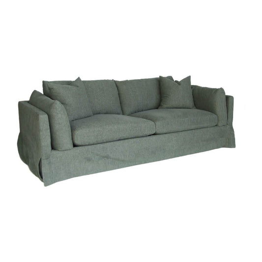 LARK SLIPCOVER SOFA HAMPTONS STYLE IN DEXTER EUCALYPTUS COLOUR - MyChocolateWood
