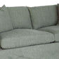 Lark Hamptons Slipcover Sofa in Dexter Eucalyptus - Chocolate Wood