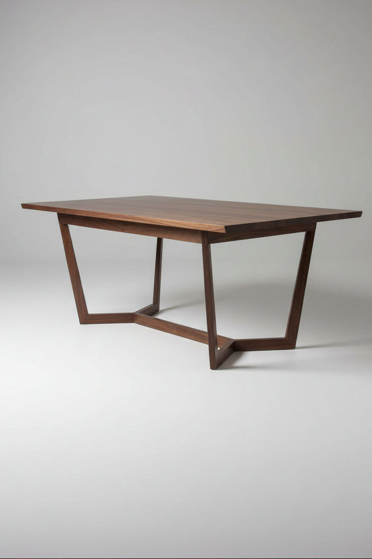 LARKINS SOLID AMERICAN BLACK WALNUT DINING TABLE 240CM AUSTRALIAN CUSTOM MADE - MyChocolateWood