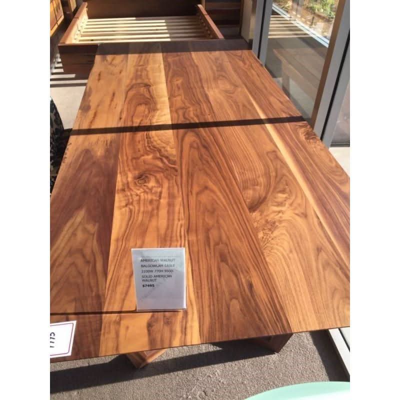 LARKINS SOLID AMERICAN BLACK WALNUT DINING TABLE 240CM AUSTRALIAN CUSTOM MADE - MyChocolateWood