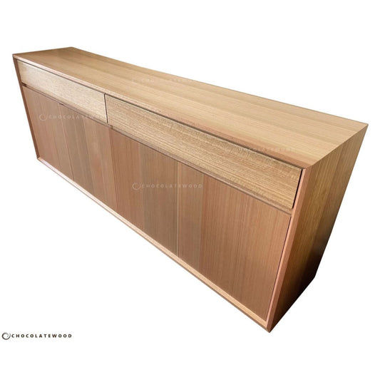 LAUNCESTON 2 DRAWERS 4 DOORS TASSIE OAK BUFFET MADE TO ORDER - MyChocolateWood