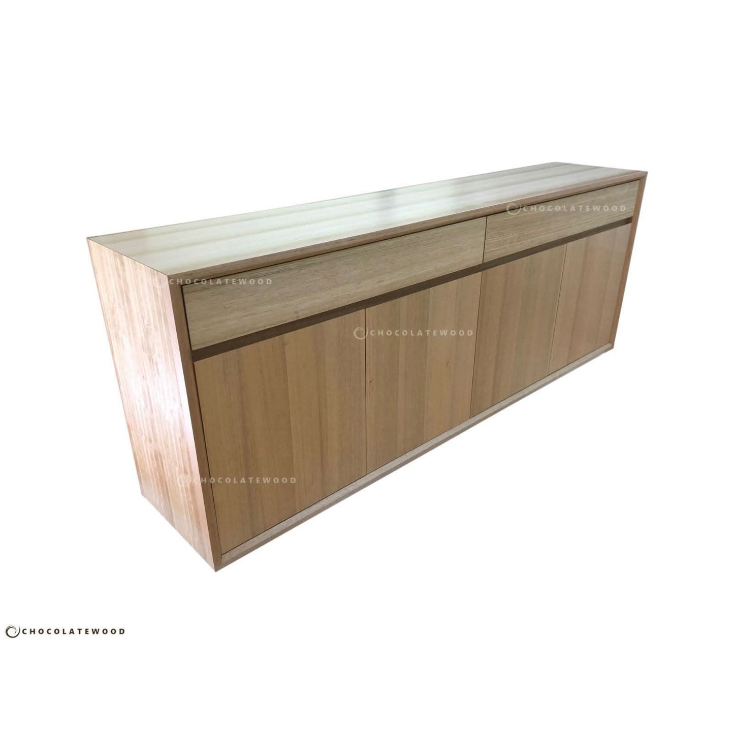 LAUNCESTON 2 DRAWERS 4 DOORS TASSIE OAK BUFFET MADE TO ORDER - MyChocolateWood