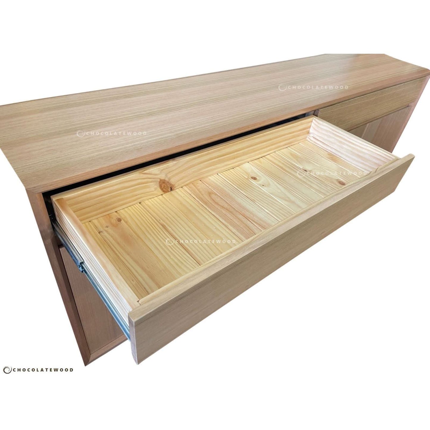 LAUNCESTON 2 DRAWERS 4 DOORS TASSIE OAK BUFFET MADE TO ORDER - MyChocolateWood