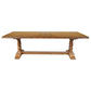 LAURENT SOLID MANGO WOOD FRENCH CLASSIC DOUBLE PEDESTAL DINING TABLE 260CM NATURAL - MyChocolateWood