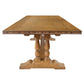 LAURENT SOLID MANGO WOOD FRENCH CLASSIC DOUBLE PEDESTAL DINING TABLE 260CM NATURAL - MyChocolateWood