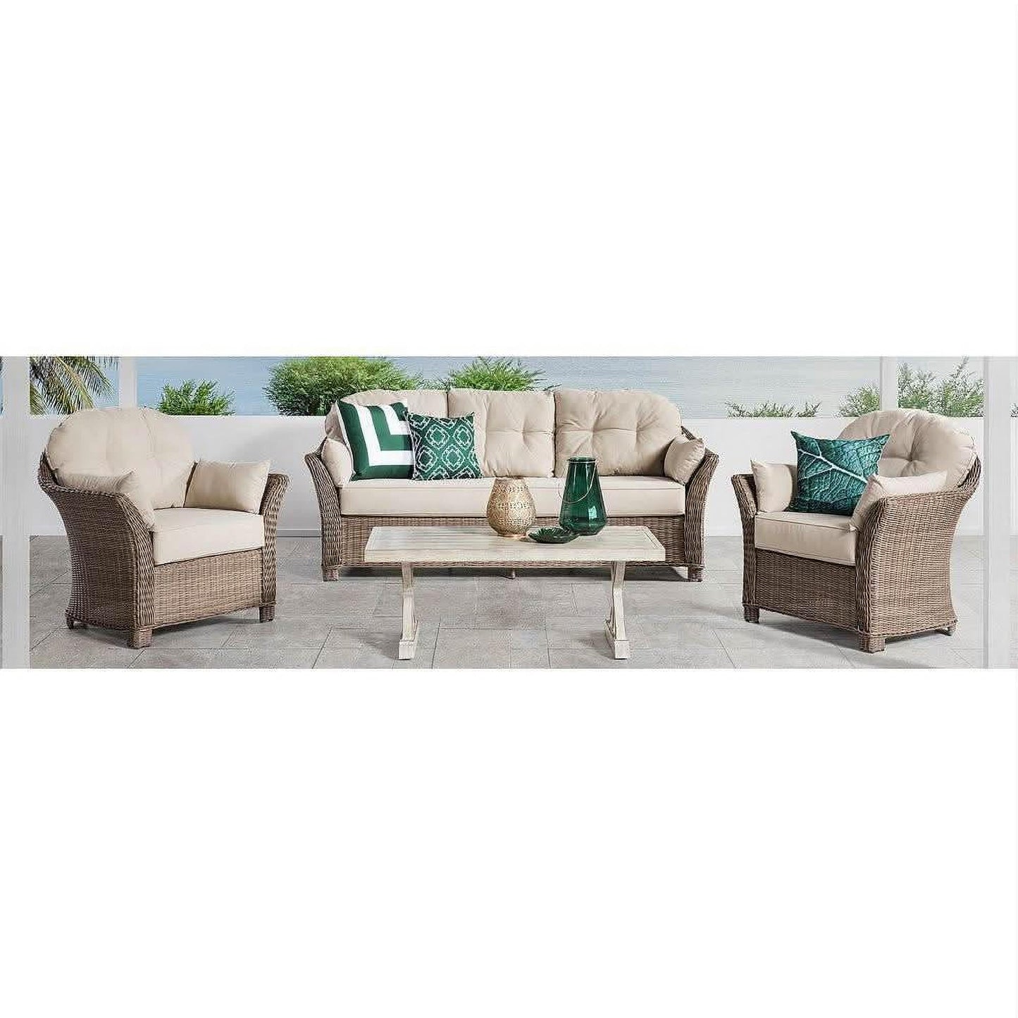 LAVENHAM 4 PIECE OUTDOORS LOUNGE SETTING