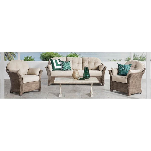 LAVENHAM 4 PIECE OUTDOORS LOUNGE SETTING - MyChocolateWood
