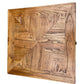 LENNON 1 DRAW RUSTIC PROVINCIAL RECYCLED ELM PARQUETRY LAMP TABLE - MyChocolateWood