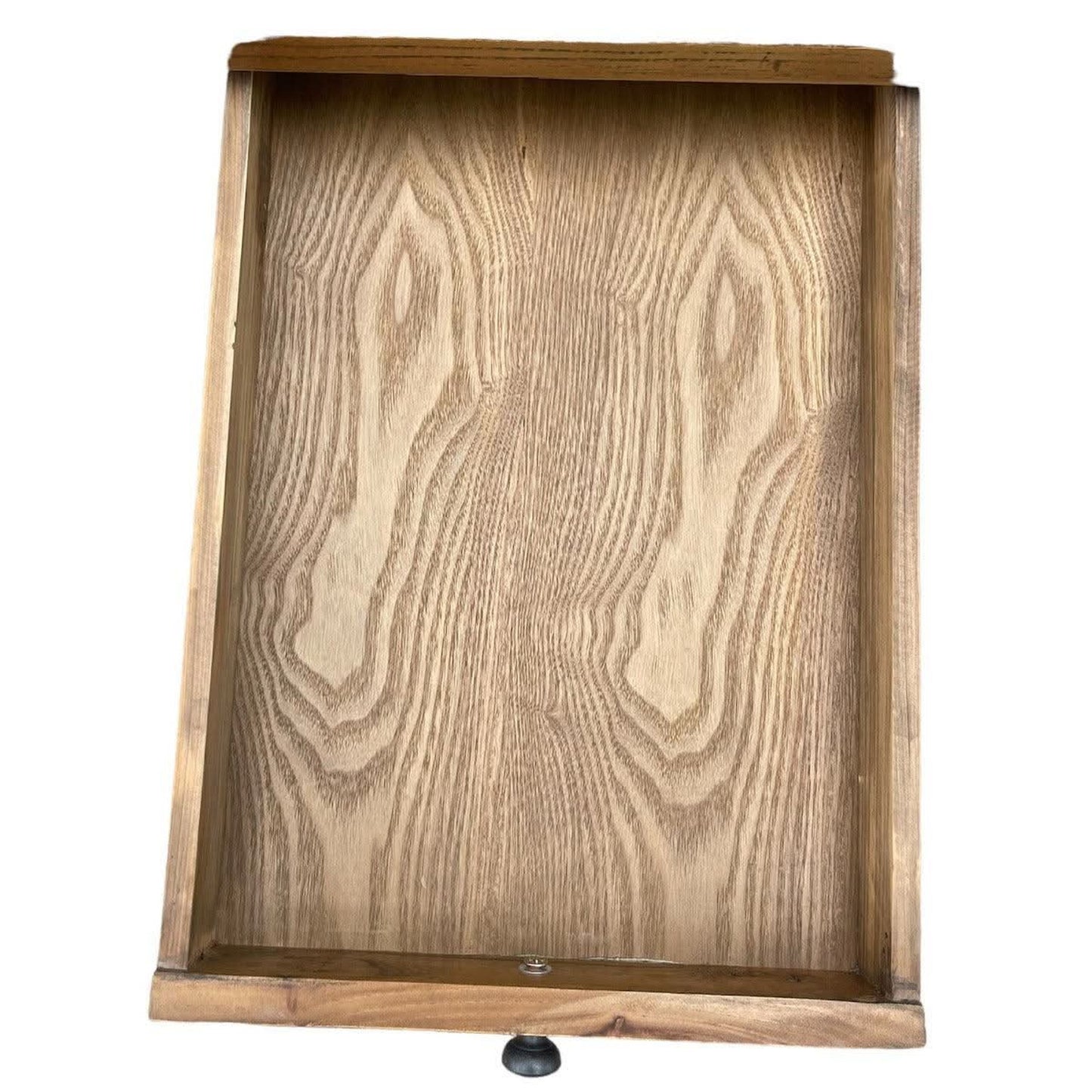 LENNON 1 DRAW RUSTIC PROVINCIAL RECYCLED ELM PARQUETRY LAMP TABLE