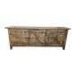 LENNON RUSTIC PROVINCIAL RECYCLED ELM TV UNIT PARQUETRY PATTERN 3 DOORS - MyChocolateWood