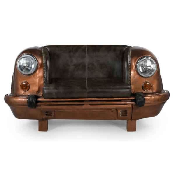 LEO AMBASSADOR CAR SOFA/SETTEE - REPURPOSED BACK SEAT OF A CAR - MyChocolateWood