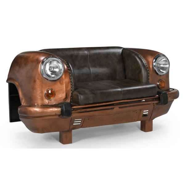 LEO AMBASSADOR CAR SOFA/SETTEE - REPURPOSED BACK SEAT OF A CAR - MyChocolateWood