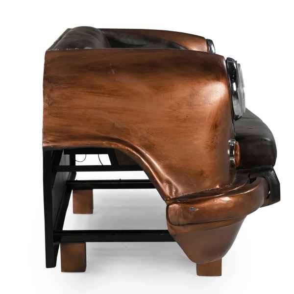 LEO AMBASSADOR CAR SOFA/SETTEE - REPURPOSED BACK SEAT OF A CAR - MyChocolateWood