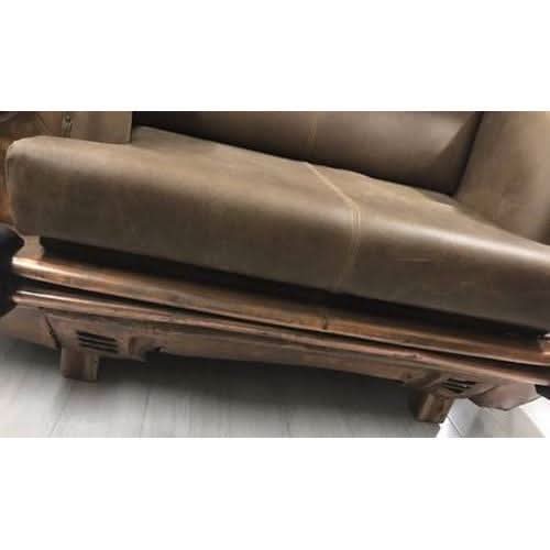 LEO AMBASSADOR CAR SOFA/SETTEE - REPURPOSED BACK SEAT OF A CAR - MyChocolateWood
