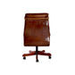 LEON AGED LEATHER OFFICE/DESK CHAIR ON CASTORS - MyChocolateWood