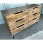 LEXINGTON 6 DRAWER DRESSER IN BURNT BROWN - FLOOR STOCK CLEARANCE - MyChocolateWood