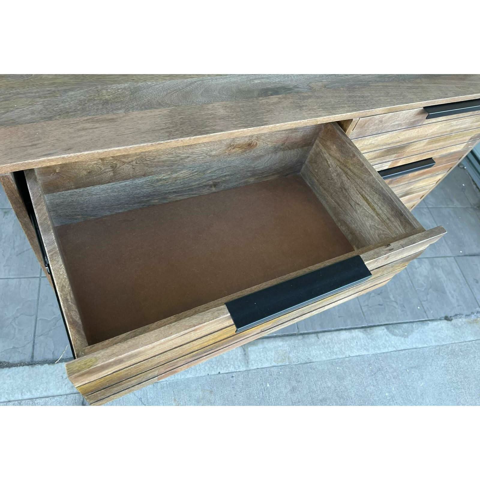 LEXINGTON 6 DRAWER DRESSER IN BURNT BROWN - FLOOR STOCK CLEARANCE - MyChocolateWood